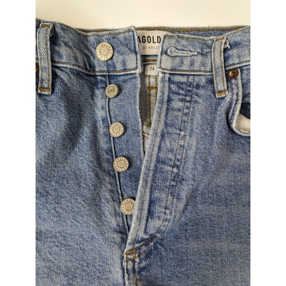 AGOLDE Womens Riley High Rise Straight Crop Jeans Size 24 - Picture 3 of 9